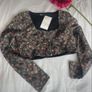 top Bnwt Zara floral cropped corset top medium Image 4