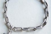 Vintage Armani Sterling Silver 925 hallmarked bracelet with cross charm by designer Emporio Armani length 8,5" - 26g