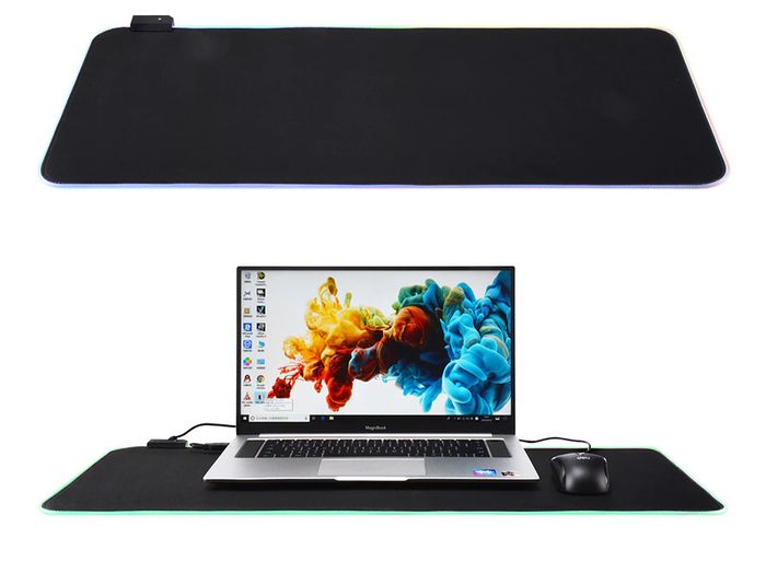 New Large Computer RGB Backlight LED Mouse Pad Gaming Mouse Keyboard Mat #1422