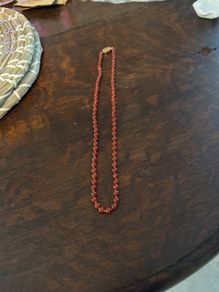 Retro cornelian string of beads