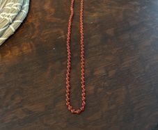 Retro cornelian string of beads