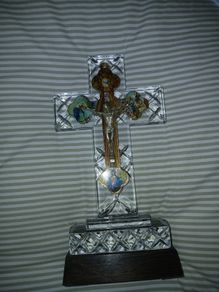 Glass crucifix