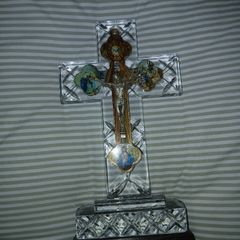 Glass crucifix