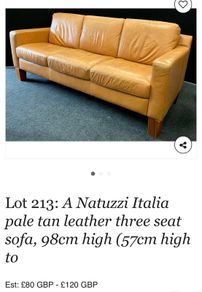 Leather Sofa and armchairs