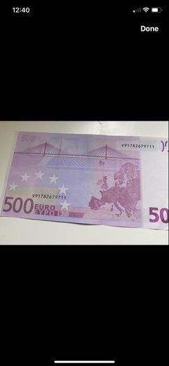 Vintage 500 Euro Banknote