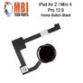 iPad Air 2 Mini 4 Pro 12.9 Replacement Home Menu Button and Flex for Black Image 3