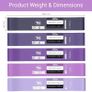 FREE EXPRESS SHIPPING Resistance Bands Set for Men and Women, Pack of 5 Different Resistance Levels Elastic Band for Home Gym Long Exercise Workout Great Fitness Equipment for Training, Yoga  Free Carrying Bag Image 5