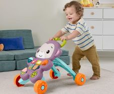 Baby Walker Learn With Me Purple Monkey Toy with Music Lights & Activities for Infants & Toddlers Ages 6+ Months
