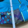 Nike Blue Purple Yellow Geometric Pattern Duffel Gym Bag - Vintage Image 9