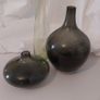 Fabulous Collection of Three Rare Vintage IKEA Hand-Blown Salong Glass Vases designed by Johanna Jelinek, Two Green Colourways, Circa 1990 Image 5
