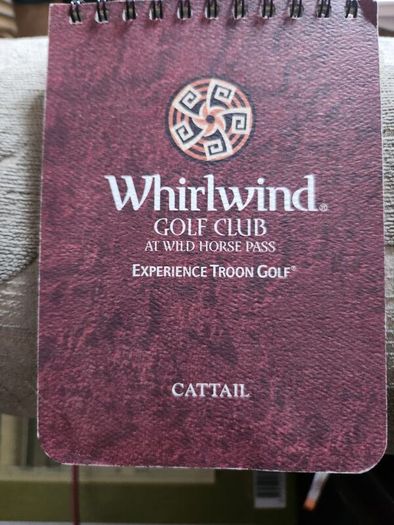 Golf Yardage Book X 2 . Whirlwind Golf Club At Horses Pass And Ocotillo Golf Resort Arizona.  Both In Very Good Condition.