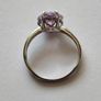 925 Sterling Silver Pink Heart Stone Ring Image 6
