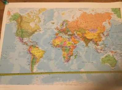 Large World Wall Map