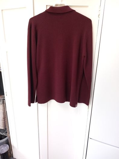Country Casuals Wine Cardigan Size L