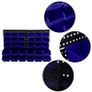 30pc Plastic Wall Mounted Storage Bin Kit Garage Workshop Shed Bins Rack Blue Image 2