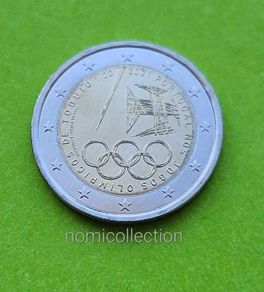 Portugal 2021 year Uncirculated 2 Euro coin.