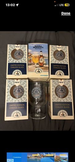 Birra Moretti Sale di mare guinness bulmers magners Pint Glass Beer Limited edition Heineken Stella Bavaria Pint Glasses Beer Heineken carlsberg Pint beer Glass brand new with box
