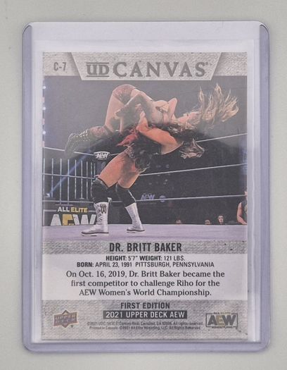 AEW Upper Deck 2021 UD CANVAS Wrestking Trading Card Bundle