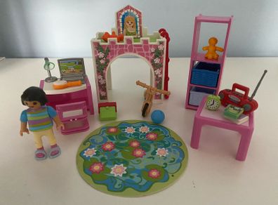 Playmobil modern house children's bedroom playset
