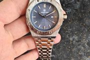 Stylish Blue Textured Dial Stainless Steel Quartz Watch