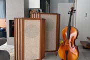 Custom Hand-Crafted Tannoy York Corner Loudspeakers (Silver, Gold, Red, HPD, K3808)