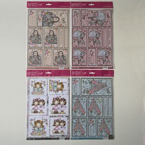 Scrapbook DIY Cutouts with Sheets - 4 types