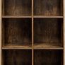 Bookcase, Bookshelf, Storage Shelf with 6 Compartments, Standing Shelf, Cube Shelf, for Living Room, Home Office, Dinning Room, Rustic Brown LBC203BX Image 3