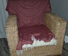 Banana Weave armchairs x 2