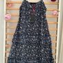 dress Bnwt shoestring strap navy patterned dress size medium baloot Image 7