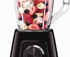 Blendforce II Blender, 1.25L Plastic Jug, 600W, 4 Removeable Stainless Steel Blades, 3 Programs + Pulse, Black