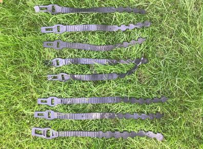 Rubber tree ties x8