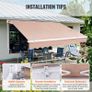 Manual Retractable Awning, 4x2.4m (13 x 8 feet) Image 2