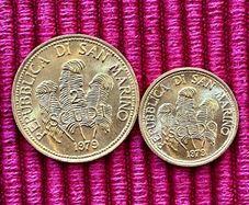 San Marino 1979 Gold Coins 2 & 1 Scudi Set Rare