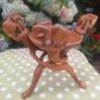Vintage African Wooden Tripod Bowl Image 3