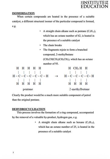 Leaving Cert Chemistry Institute Notes