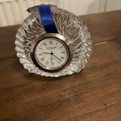 Tipperary Crystal vintage unused desk clock