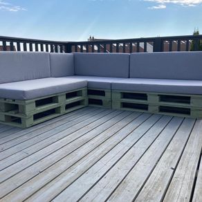 Handmade foam cushions for garden furniture / sunbed / pallets / camper van/ boat/ windows