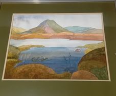 Original Una Gillespie "Maams Cross" Watercolour