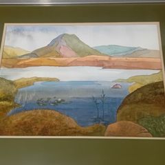 Original Una Gillespie "Maams Cross" Watercolour