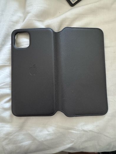 11 pro max leather flip case