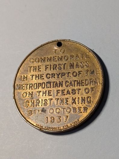 Liverpool Cathedral Medal 1937