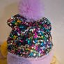 Kids Winter Hat with pompom Image 3