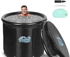 Ice Bath Tub for Athletes - Cold Plunge Tub Portable Ice Bath, Cold Plunge Tub with Cover for Recovery & Cold Water Therapy 105 Gallons