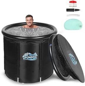 Ice Bath Tub for Athletes - Cold Plunge Tub Portable Ice Bath, Cold Plunge Tub with Cover for Recovery & Cold Water Therapy 105 Gallons