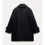 Zara Manteco  wool coat, navy, new, size S-M ,RRP 159 Image 2