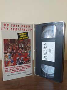 'Do They Know It's  Christmas?' Vintage Vhs Pal Video Tape 1984 (Mega Ultra Rare And Hard To Acquire) In This Unique And Exceptional Condition
