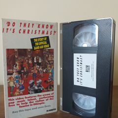 'Do They Know It's  Christmas?' Vintage Vhs Pal Video Tape 1984 (Mega Ultra Rare And Hard To Acquire) In This Unique And Exceptional Condition