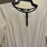 Zara Basic Cream Long Sleeve Dress with Black Piping.  Size S (Excellent Condition) Image 4