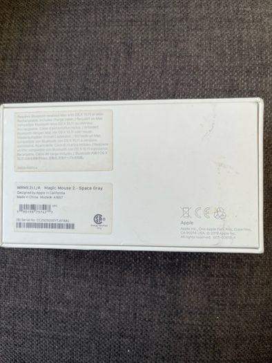 Apple Magic Mouse 2 Space Grey Wireless bluetooth Mouse NEW Boxed - MRME2LL/A