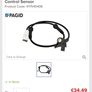Peugeot/Citroen Pagid FRONT ABS/Traction Control Sensor Image 5